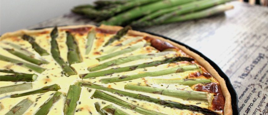 Spargelquiche Rezept zum Ende der Spargelsaison