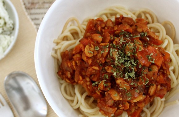 Spaghetti a la Bolognese