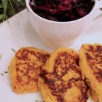 Süßkartoffel Laibchen mit Blaukraut- ich koche mit meinen Herbstgemüse-Favoriten
