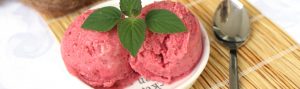 Erdbeereis vegan