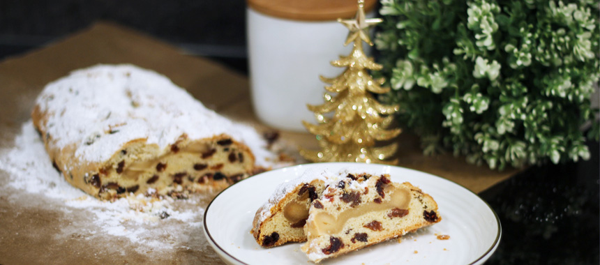 Weihnachtsstollen mit Marzipan - Advent - koch-mit-mir.at