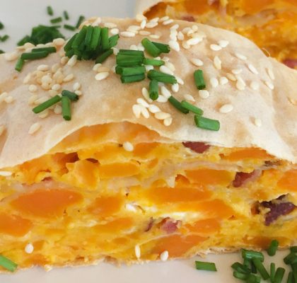 Süßkartoffel Strudel